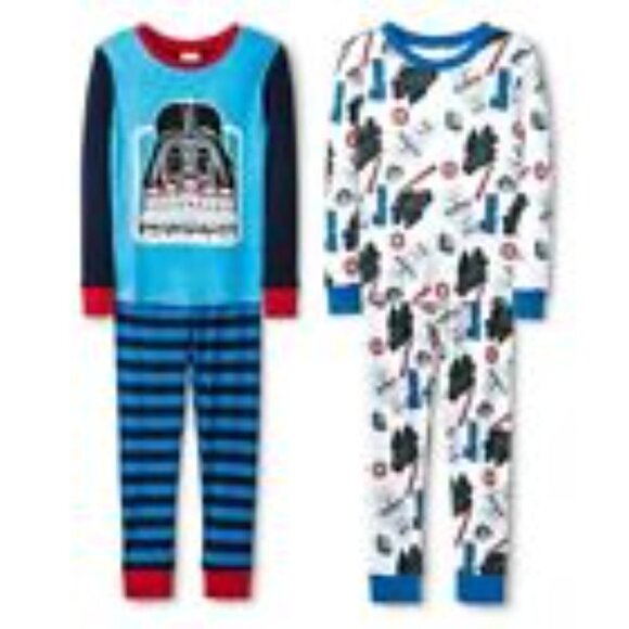Star Wars Legos 4 pc Pajama Set Glow in the Dark Size 4 NWT - Picture 3 of 11
